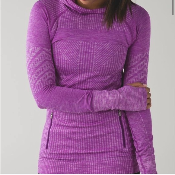 lululemon athletica Tops - LULULEMON REST LESS HOODIE HEATHERED VIOLET SIZE 8